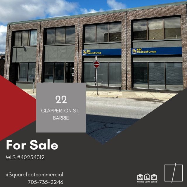 🚨 Just listed 🚨 

22 Clapperton Street, Barrie 

Contact the Squarefoot Team for more information

#downtownbarrie #office #cre #commercialrealestate #Barrie #realestate #justlisted #forsale #squarefoot #squarefootcommercial #squarefootcommercialgroup