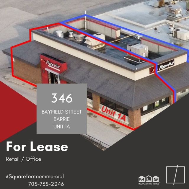 🚨New Listing 🚨 346 Bayfield Street Unit 1A. Retail / office space. Visit our website for more details
•
•
•
#retail #forlease #barriecommercialrealestate #barrierealestate #retailforlease #simcoecounty #Squarefoot #squarefootcommercialgroup #cre