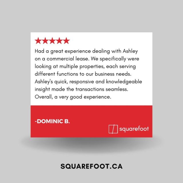 At Squarefoot Commercial Group, our client relationships do not begin and end with a transaction. Sharing your short-term goals and long-term strategies provides us with the insight we need to be your most effective advisor. 

Contact our team today.

#Squarefoot #CommercialRealEstate #RealEstate #CommercialTransaction